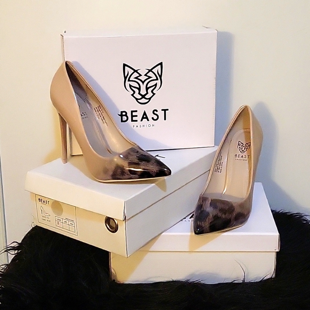 Women High Heel Shoes Dark Nude